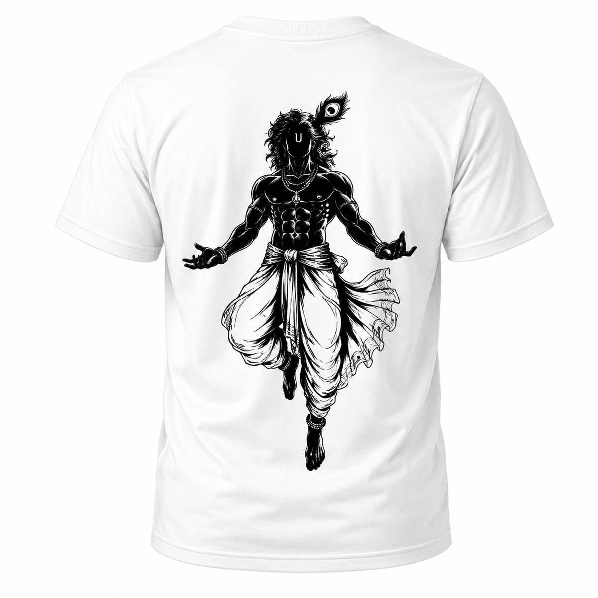 Krishna back design