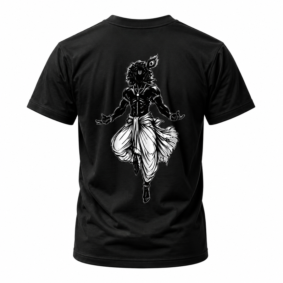 Krishna back design